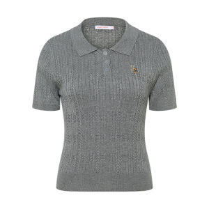 Summer Fashion Minimalist Solid Color Polo Collar Womens Knitted Shirt