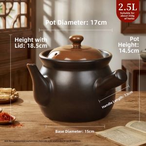 YYRONGTIAN | Fireproof Heat-resistant Herbs Cooking Pot