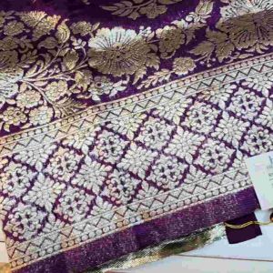 Banarasi silk saree inspired saree semi silk ready stock