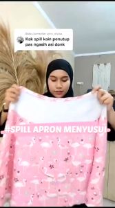 Nursing Cover Kain Penutup Ibu Menyusui Model Melingkar/ Apron Menyusui Premium 360 Derajat Tertutup Depan Belakang/ Celemek Busui Aman