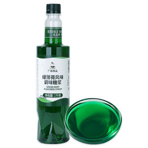 Commercially Used Green Mint Flavored Syrup