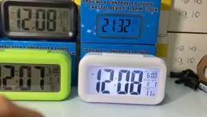 Đồng hồ báo thức đa năngđo nhiệt độcảm biến ánh sángcó đèn xem giờ ban đêm