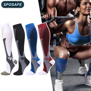 1Pair Medical Sport Compression Socks for Women & Men20-30 mmhg Run Nurse Socks for Edema Diabetic Varicose Veins for Neuropathy Swelling Pain Relief Medical Knee-high Stockings