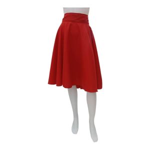 กระโปรงบานทองกวาว กระโปรงบานย้อนยุคสีสด