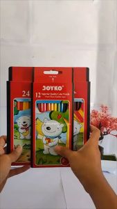 Pensil Warna Joyko [CP-24PB] / Alat Tulis Gambar Pencil Colour [24 pcs] / Pensil Mewarnai / Perlengkapan Menggambar / Pensil Warna Lengkap