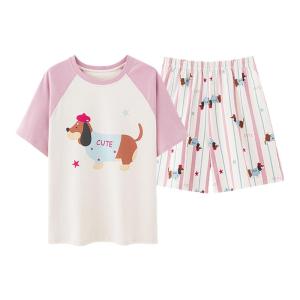 MiiOW | Couple Pure Cotton Pajamas Cute Casual Home Clothes Spring Summer New Style Catman Sausage Dog Short Sleeve Breathable Thin