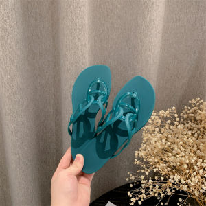 Pig Nose Womens Sandals and Slippers Outwear Beach Shoes Jelly Flip-Flops Flats Travel Holiday Fashion Flip-Flops Outwear