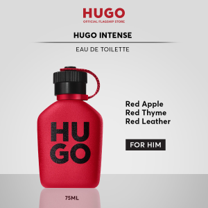 น้ำหอมผู้ชาย Hugo Intense Eau de Parfum for Men - Red Apple Red Thyme Red Leather | EDP Perfume | by HUGO BOSS Fragrances