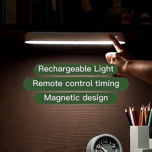 Rechargeable LED Light For Room Magnetic Study Light Mini Desk Lamp Remote Control USB Charge 30.5cm