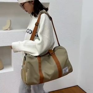 Travel Bag For Men Duffle Bag Men Wet and Dry Separation Waterproof Weekend Bag Oxford Cloth Luggage Bag Shoulder Bag Travel Bag Sports Bag Traveling Bag Big Size