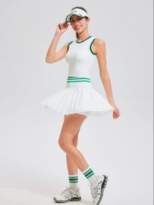 Cosleaf Tennis Outfit เสื้อแขนกุดผู้หญิงรูปแบบคลาสสิก เหมาะกับเล่นกอล์ฟและเทนนิส ทรงสวยสวมใส่สบายความยืดหยุนสูง