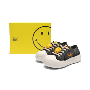 Belle Collaborative Smile Mens Casual Canvas Shoes Thick Bottom Leisure Sneakers Zhang Linghe Recommended D3J01BM5