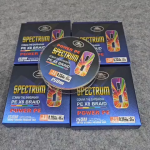 Dây Câu Lure Coastline Spectrum PE X8 Braid 150m – Dây 5 Màu Size 1.5–3.0 Siêu Bền Ném Xa