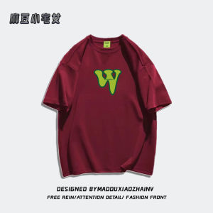 เสื้อยืดแขนสั้นผ้าฝ้ายทรงหลวมสไตล์อเมริกันย้อนยุคสำหรับผู้หญิงไซส์ใหญ่ในช่วงฤดูร้อน เสื้อยืดแขนสั้นทรงหลวมสไตล์สตรีท