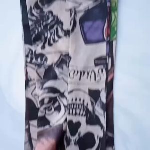 COD 5 PCS MANSET TANGAN GAMBAR TATO BAHAN STOKING MOTIF RANDOM