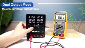 KUAIQU DC power supply Dual Outputs Can connected in series and parallel circuits School Teaching Laboratory Measurement Factory Battery Charging R&D