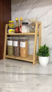 Toples Bumbu Dapur 1300ml Tutup Natural Free Sticker