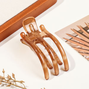 New Duckbill Hair Claws Clamps Crab Barrettes Bow Solid Color Acrylic Hair Clips Fashion Women Hairpin Ponytail Hair Accessories