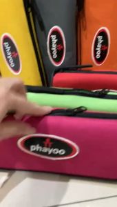 Tempat Pensil / Kotak Pensil Shin Toeng Bahan Kain Resleting ST 310 PHAYOO WARNA-WARNI / Tempat Pensil Wanita Pria Elegan Unik