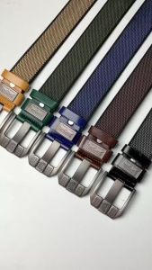 Ikat Pinggang Pria Tali Bahan Kanvas Tebal dan Elastis Model Jarum Belt Pria Tactical Nylon Canvas