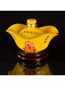 Elegant Ceramic Liquor Bottle Sealed