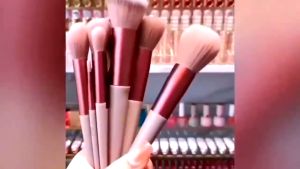 8pcs/13pcs Makeup Brushes Set Mini Complete Travel Portable All Make Up Brush High Quality Beauty Tools For Face Original Brushes For Make Up With Case Liquid Foundation Loose Eyebrow Powder Brush