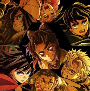 Bandai | DIY Demon Slayer Group Diamond Painting Anime Character Modern Wall Decoration for Living Room and Bedroom