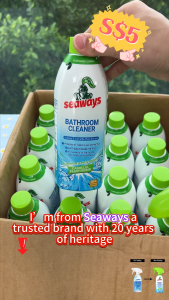 Seaways Bathroom Cleaner Tiles Stain Remover Multipurpose Detergent Descaling Combination Spary