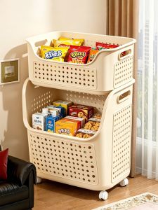 MEIZHUFU | Mobile Storage Box With Wheels Plastic