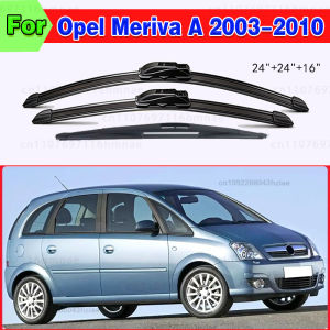 For Opel Meriva A 2003-2010 2004 2005 2006 2007 2008 Accessories 1set Front & Rear Windshield Wiper Blades Windscreen Wipers