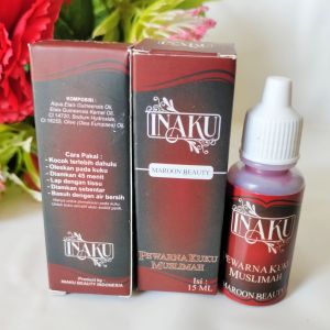 Henna Kuku INAKU ASLI Inai Kuku Halal Sah untuk Sholat Warna Maron Merah Hitam Cokelat Kuteks Halal Sah untuk sholat Inai kuku Henna Hena Muslimah halal