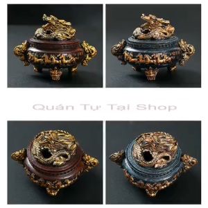 Lư hương đốt trầm vật phẩm phong thủy tâm linh