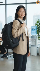 Balo Doanh Nhân Cao Cấp Xbags Prime X XB2009 Màu Đen Chống Sốc Chống Thấm Nhiều Ngăn Đựng Được Laptop 17 Inch Logo Kim Loại Sang Trọng!