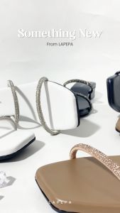 Lapepa CLARA Sandal Wanita Casual Sendal Cewek Motif Swarovki Tatakan Empuk Kekinian