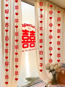 Trang Trí Phòng Cưới Rèm Cửa Sổ Phòng Ngủ Trang Trí Hoa Cưới Chữ Hạnh Phúc Rèm Cửa Phòng Khách Trang Trí Đám Cưới