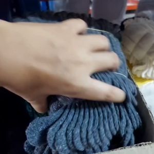 ถุงมือผ้า ถุงมือ ถุงมือทอผ้าฝ้าย อย่างหนา (สีขาว/สีเทา) แพ็ค 12 คู่