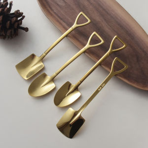 OUDING | Creative Luxury Golden 304 Stainless Steel Dessert Spoons