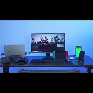 Giá Đỡ Tai Nghe Xoay 360 Độ Không Cần Khoan Để Bàn Bằng Nhựa Tích Hợp Hộp Đựng