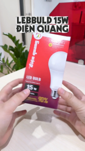 Đèn LED Bulb Điện Quang ĐQ LEDBU11A80 15765 (15W ánh sáng trắng chụp cầu mờ)