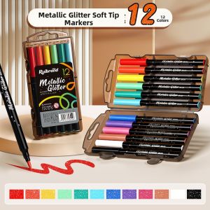 Ruibrand | Glitter Gel Pen Soft Tip Marker