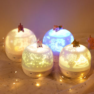 Starry Sky Projector Small Night Lamp Romantic Childrens Bedroom Dreamy Starry Projection Ambience Light 61 Childrens Day Gift