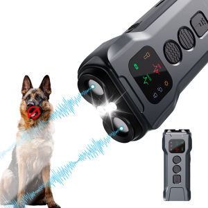 Ultrasonic Dog Bark Deterrent DevicesRechargeable Anti Barking Device for Dogs 2025LED Flashlight35ft Range to Stop Barking