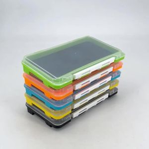 [L] Transparent Jewelry Storage Box Portable Sponge Pad Dust-Proof Storage Box Earring Ring Jewelry Organizer