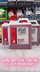 [ Hàng Chính Hãng J.C.A.P ] Nước Làm Mát Động Cơ Xe Ô Tô Màu Đỏ (4 Lít) made in Japan