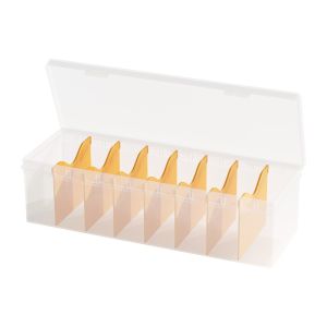 Child-friendly Card Storage Box Transparent Divided Large Capacity