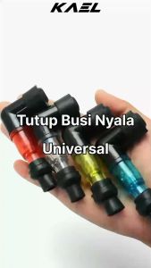 Tutup Busi Nyala Universal Motor Bebek-Matic-Sport Cangklong-Cop-Dop Spark-Plug Cover-Penutup Beat-F1-FI-Pop-eSP-Street/Vario 110-125-150 Old-New LED/Mio-M3-Z/Scoopy/Spacy/Fino/Jupiter-MX-Z/Supra-X-125-Fit/Grand/Vega-R-ZR/Blade/Revo-Absolute