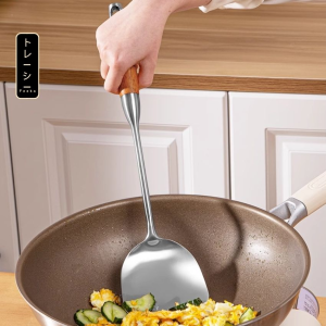 Bộ dụng cụ thìa môi inox 430 sang trọng chịu nhiệt độ cao phới vét bột spatula inox sang trọng