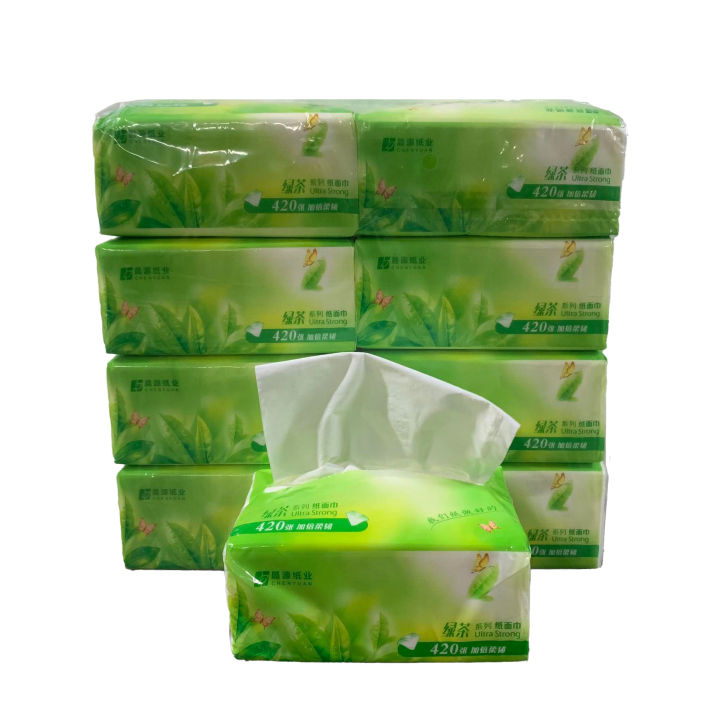 Chenyuan 3Ply 420 Sheets 1pc Disposable InterFolded Facial Tissue cleaning tissue paper