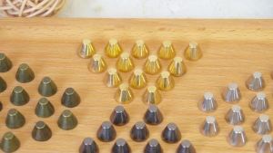 60 Sets Metal Cone Screw Back Rivets Flat Head Stud Purse Feet Spike Luggage Foot Nails Rivets Bottom Brads for Leather Craft DIY