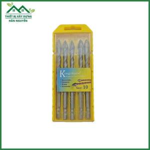 Mũi khoan đa năng 10mm 4 cạnh Kingstone chuôi lục giác 1/4" chuyên dùng khoan tường gỗ gạch